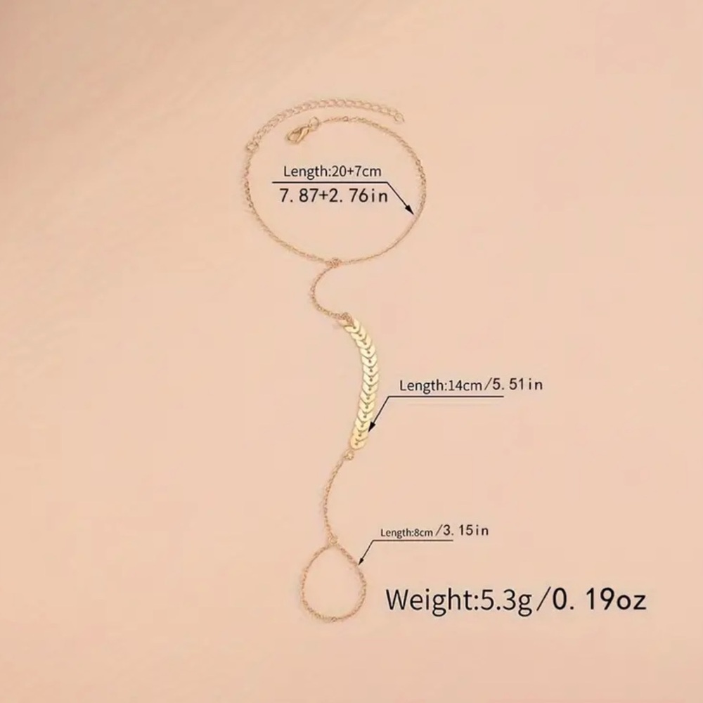 🆕 Toe ring anklet - Picture 3 of 5